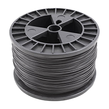A 5-lb spool of black annealed mechanic wire.