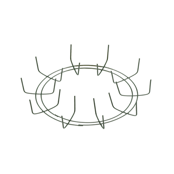 Oregon Wire's round clip wreath ring for Christmas wreaths.