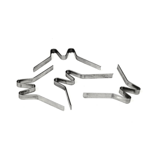 Four hop "w" clips with dimples against a white backdrop.