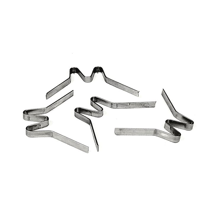 Four hop "w" clips with dimples against a white backdrop.