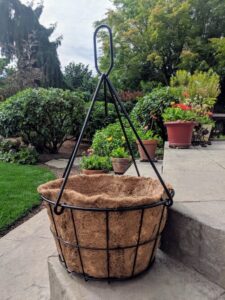 The premium grid hanging basket from Oregon Wire.