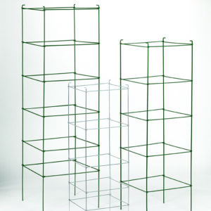 Premium folding cages from Oregon Wire in three distinct sizes, stacked up next to each other.