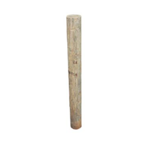 Trellis wood post on a white backdrop.