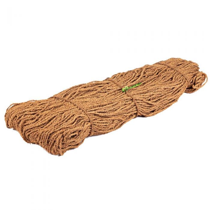 Coir twine set against a white backdrop.